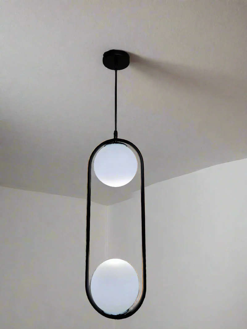 2 Globe pendant lamp