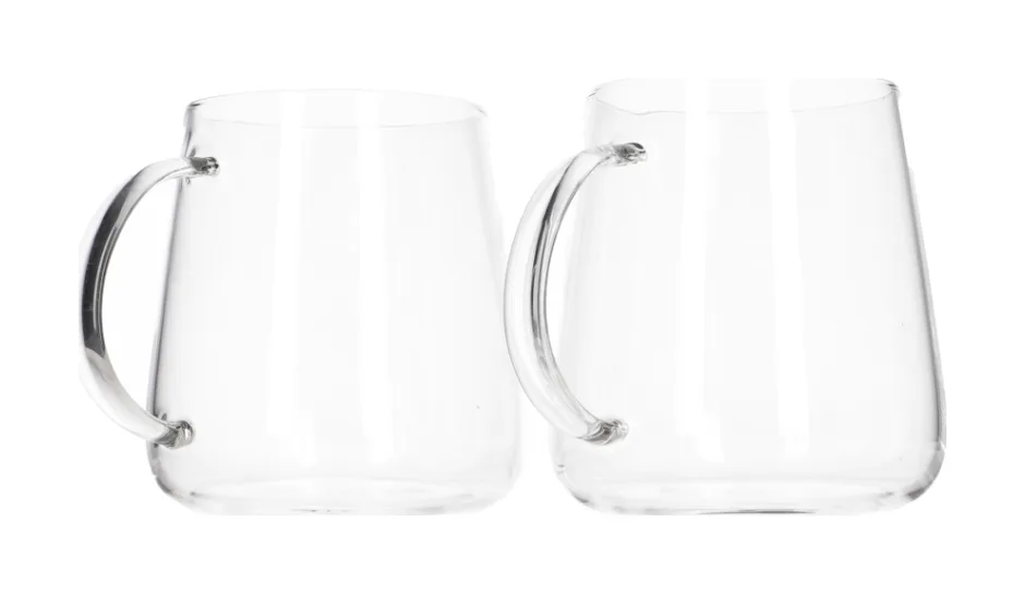2Pcs Glass Mug 450ml