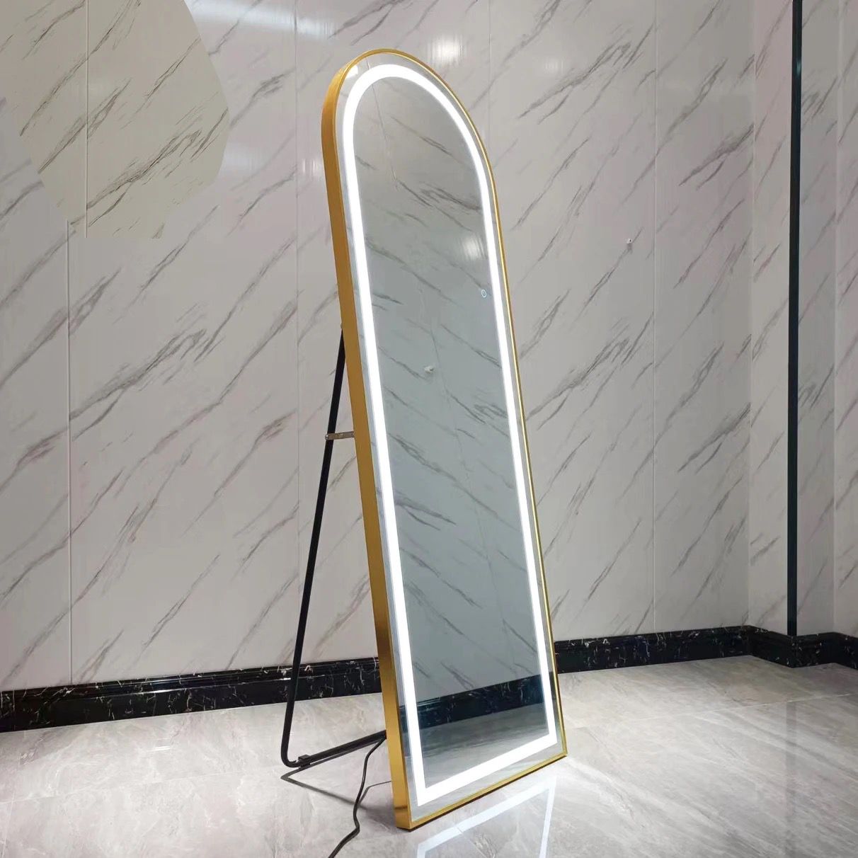 Frameless Full-Length LED Mirror with Light up 1.7 x 60cm