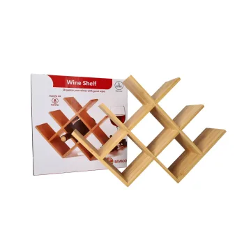 Red Wine Wooden Rack 43.5cm - Image 2