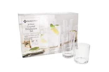 Crystal Drinkware Glasses Set 16pcs - Image 2