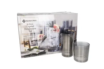 Crystal Drinkware Glasses Set 16pcs