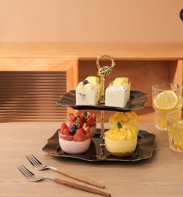 Dessert 2 Tier Serving Tray 26.4cm
