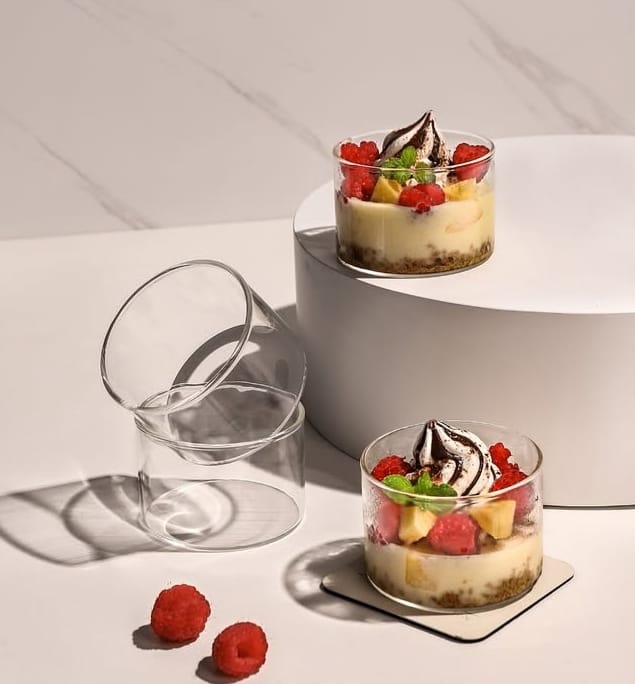 Dessert Glass Cups 4pcs 200ml - Image 2