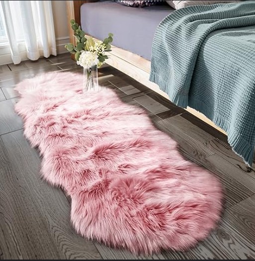 Fluffy Runner Rug Oval -1.8m x 60cm - Image 4