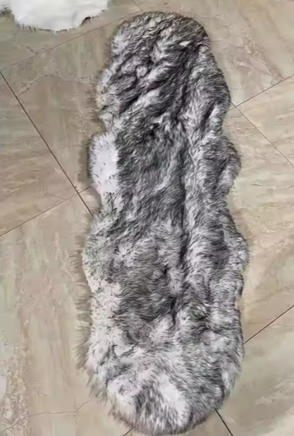 Fluffy Runner Rug Oval -1.8m x 60cm - Image 5