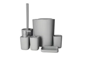 Plastic Bathroom Accessories Set 7pcs