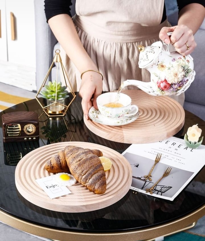 Beach Wood Serving Tray 27.7cm - Image 3