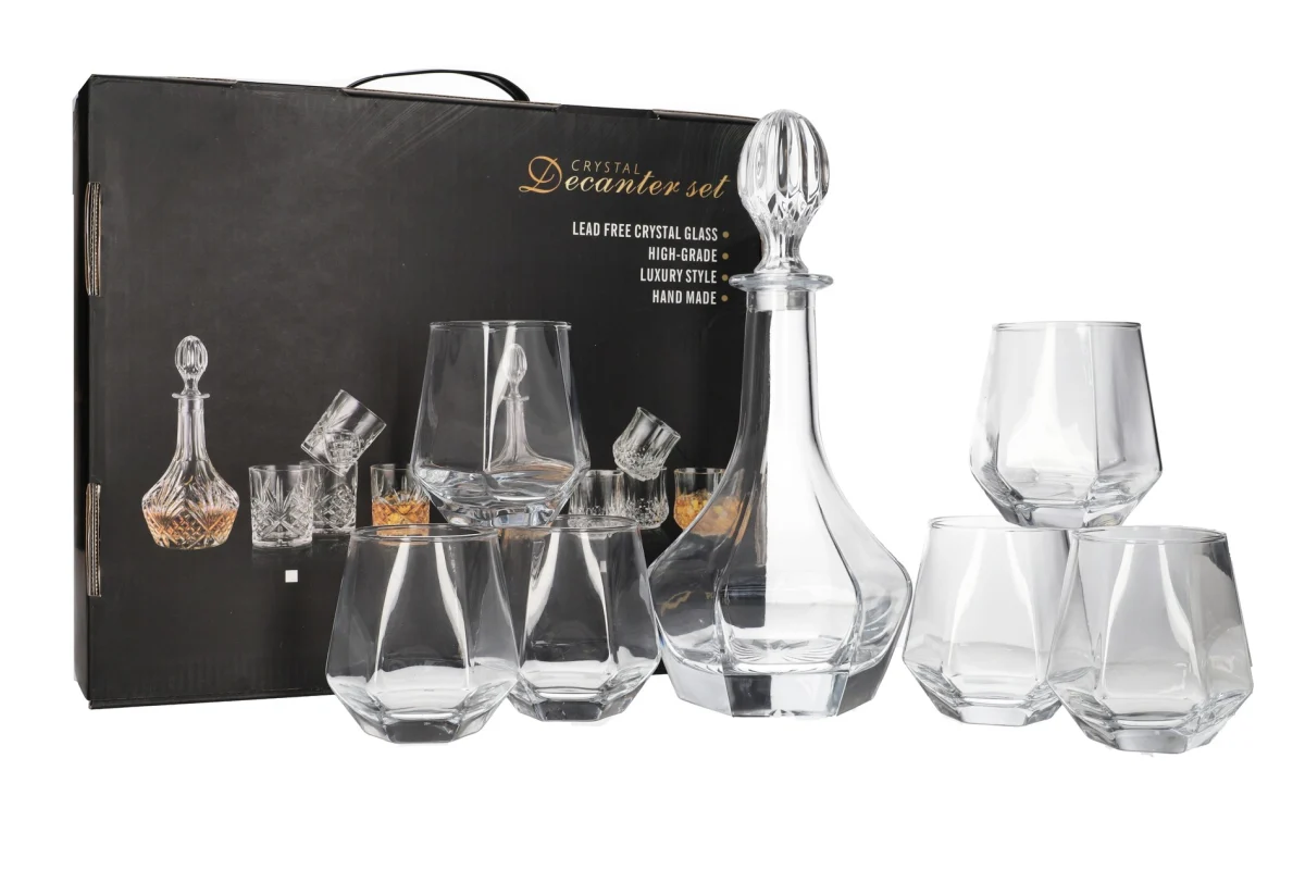 Whisky Decanter & Glasses Set 7pcs - Image 2