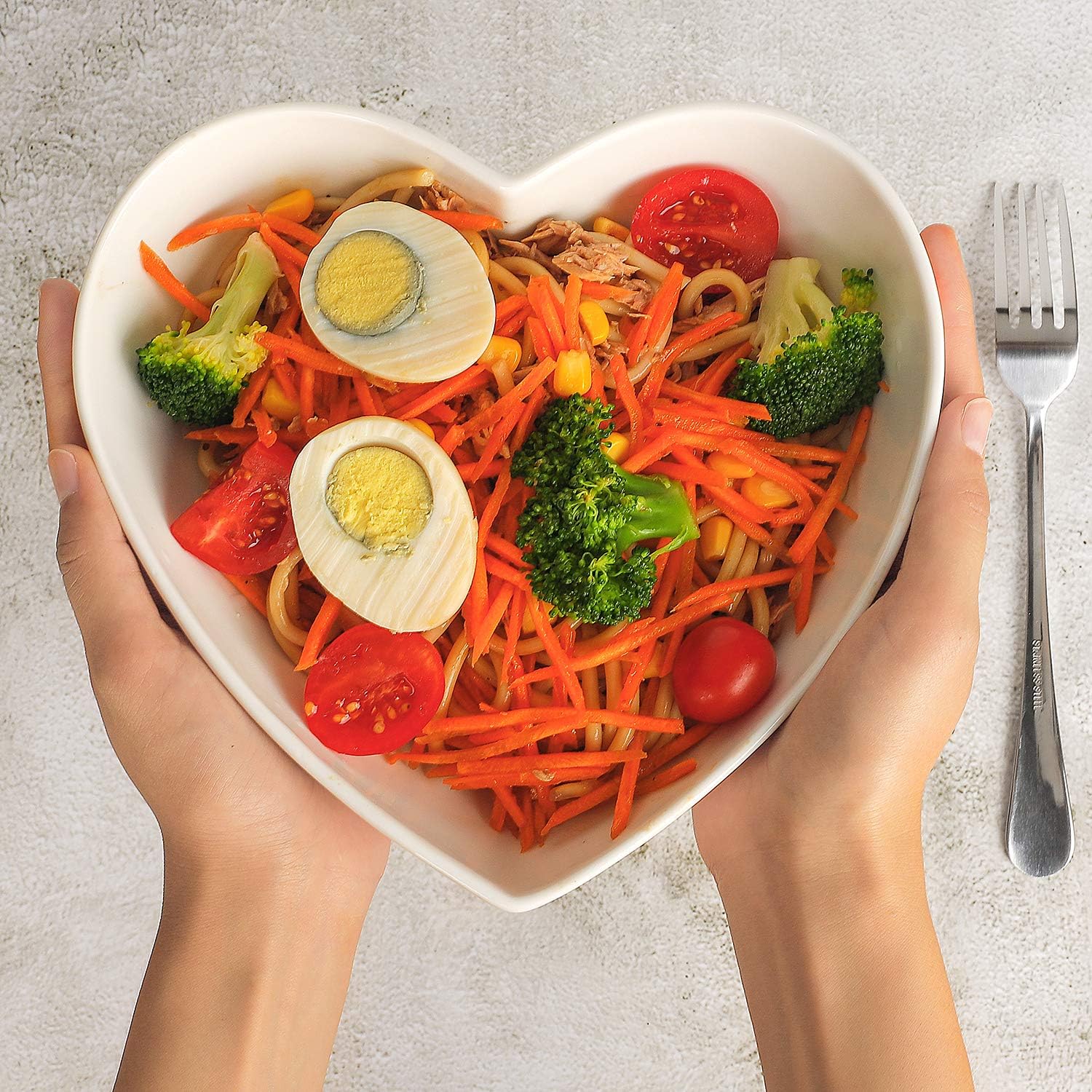 Heart Shaped Bowls Set of 6 - Image 3