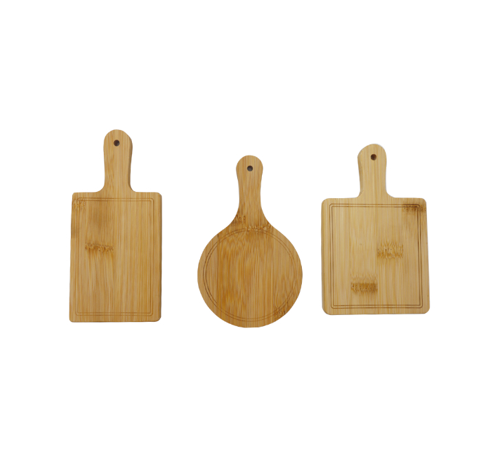 Mini Bamboo Serving Trays 6pc - Image 2