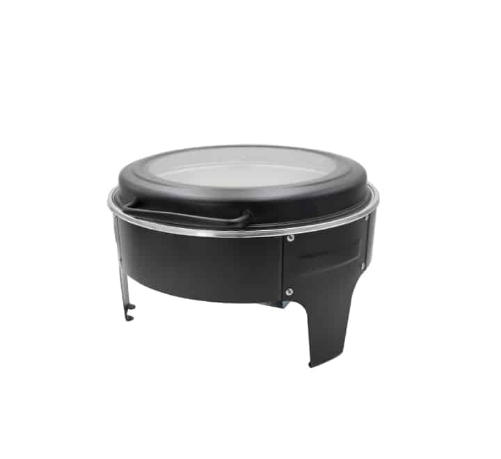 Round Chafing Dish 28cm( Black/Wooden look)