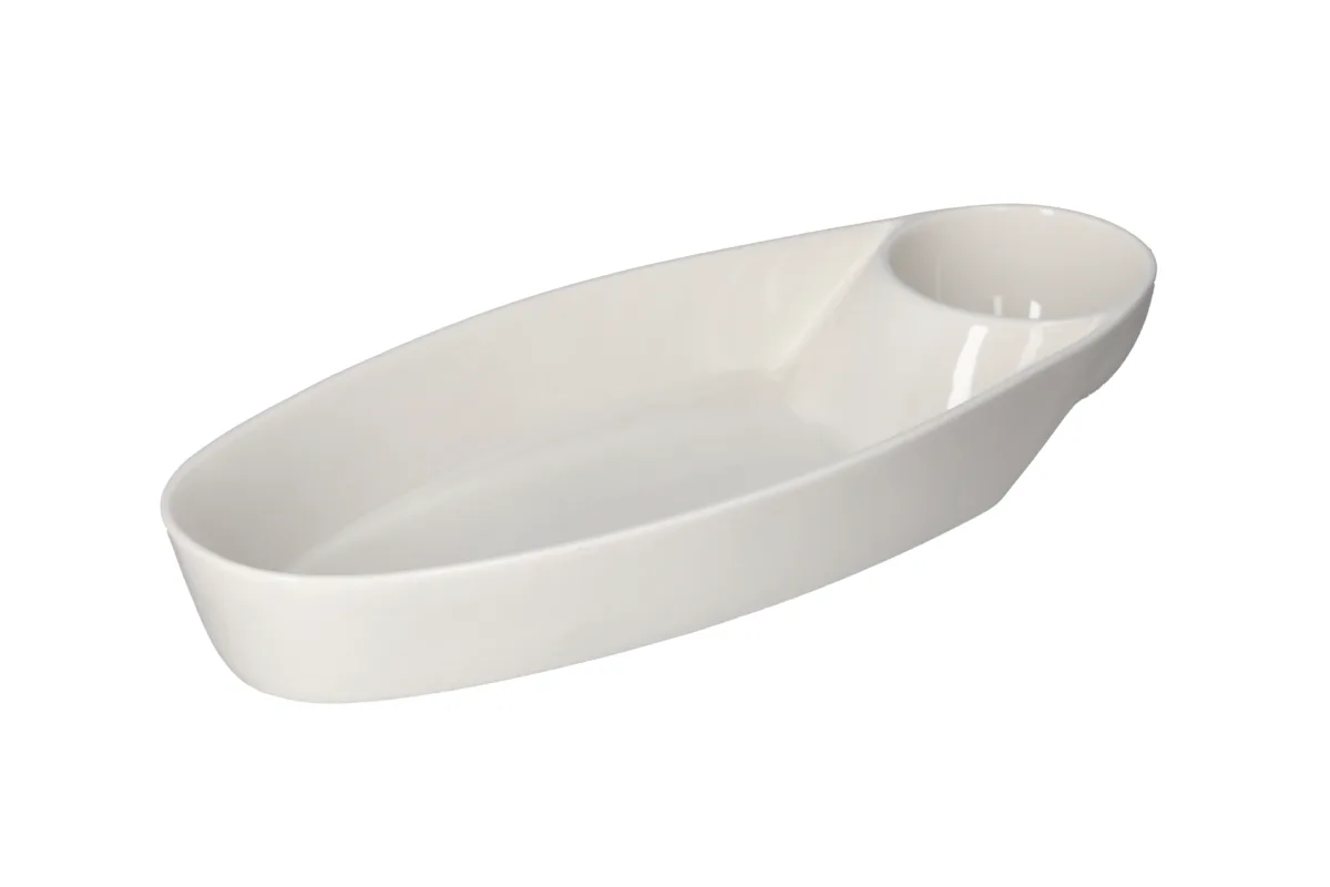 2 Grid Snack& Dip Platter 39.2cm