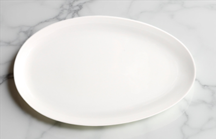 Verge Ceramic Oval Platter Set of 2 (49cm) - Image 2