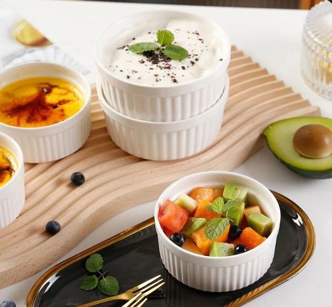 Ceramic Ramekin Dessert Bowl Set of 6 (10cm) - Image 2