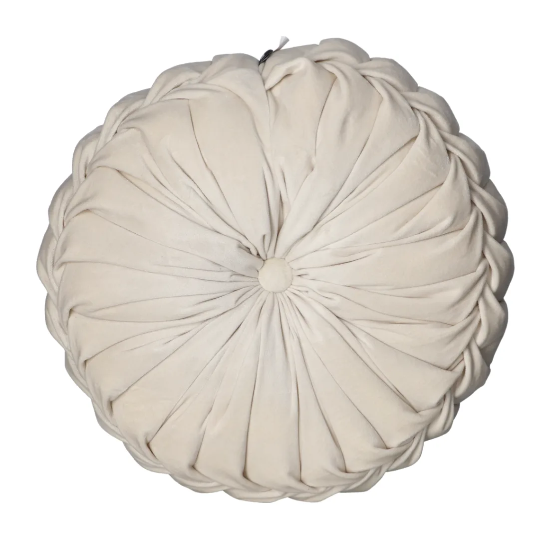 Decorative round velvet cushions 40cm